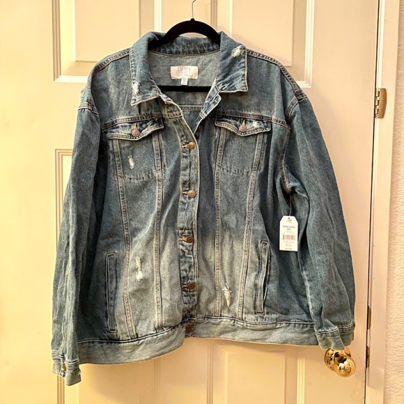 Denim Jacket Jean Jacket Time and Tru 3X - Picture 1 of 2
